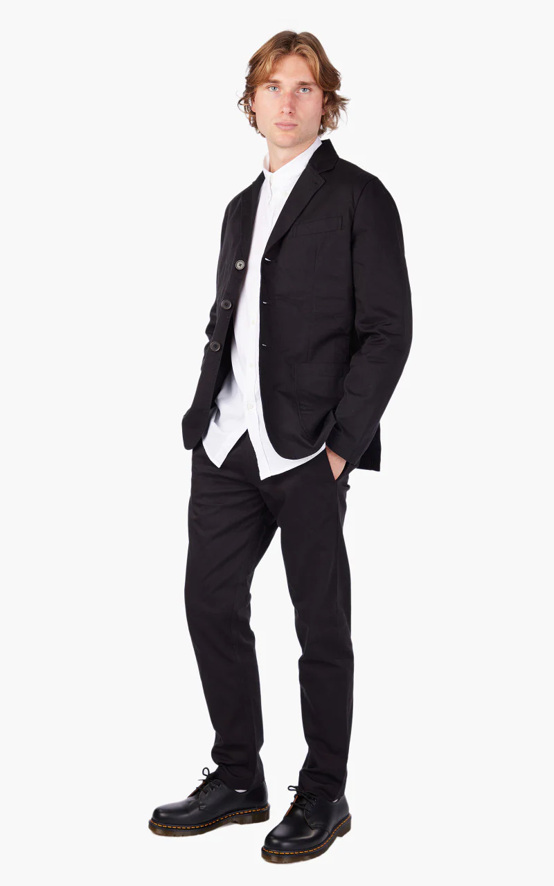 Universal Works London Jacket Twill Black - Image 4