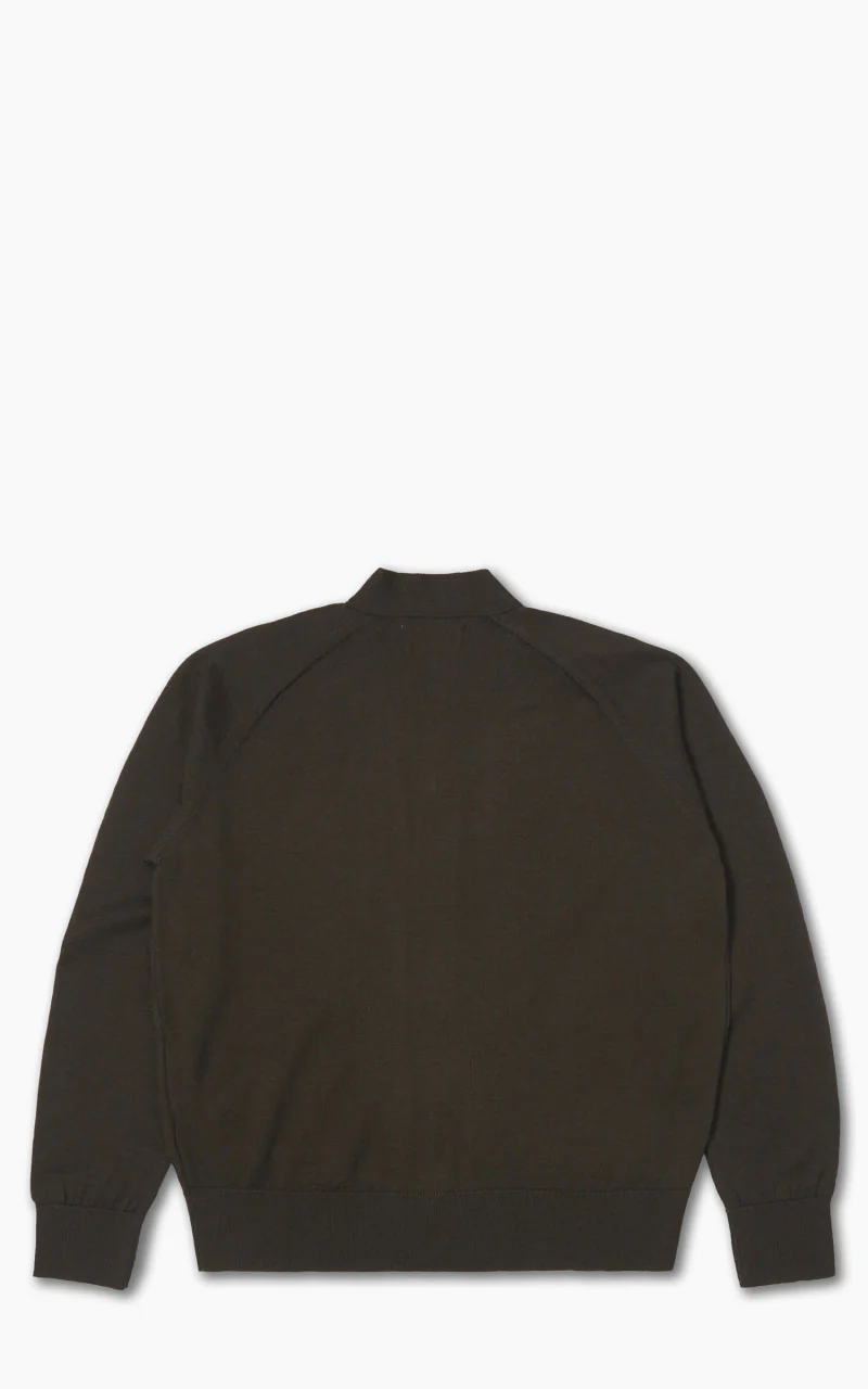 Universal Works Loose Cardigan Merino Knit Brown - Image 9