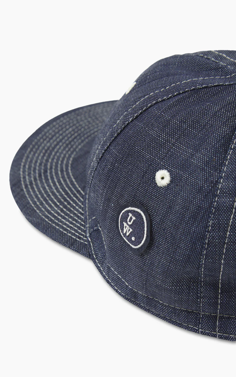 Universal Works Mechanics Cap Atlantic Denim Indigo - Image 3