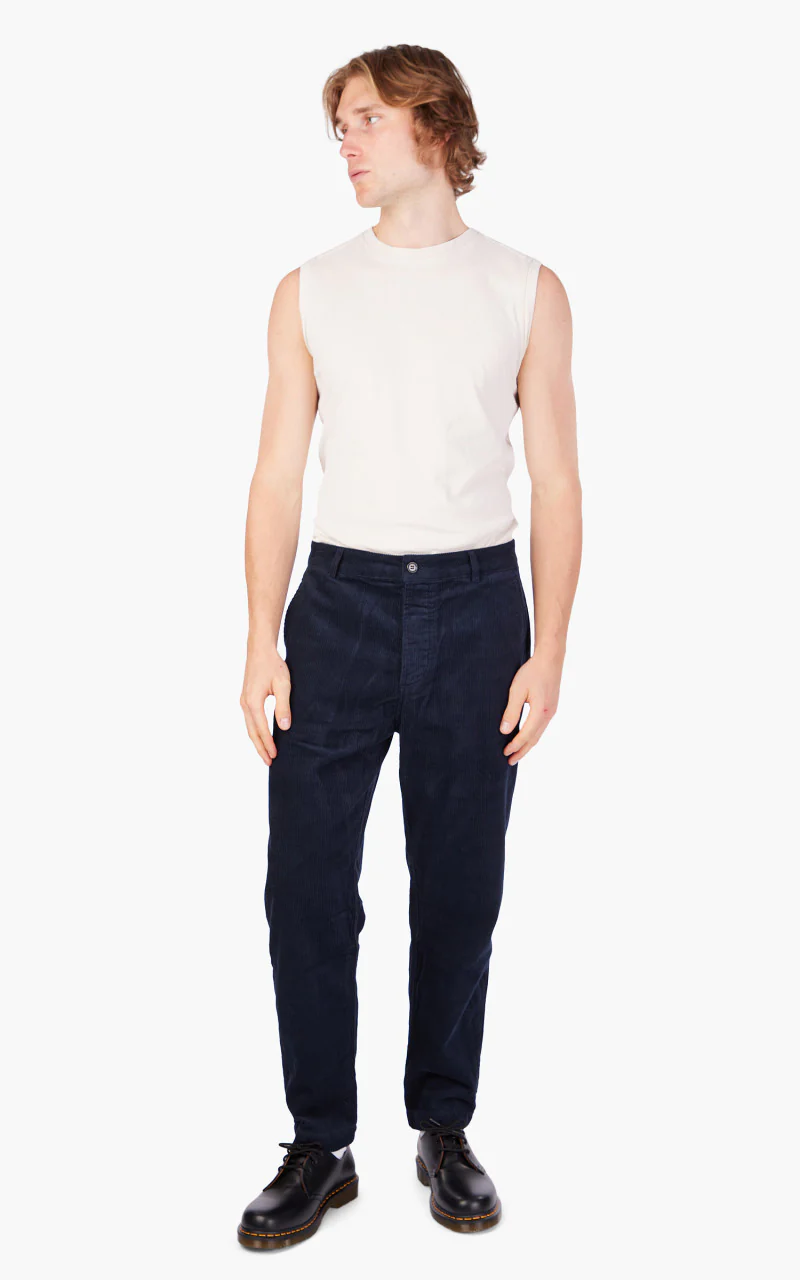 Universal Works Military Chino Cord Navy - Image 2