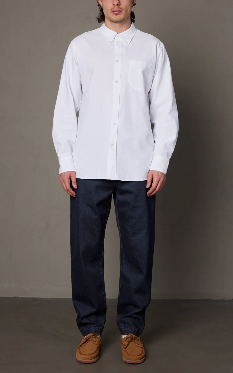 Universal Works Military Chino Denim Indigo - Image 2