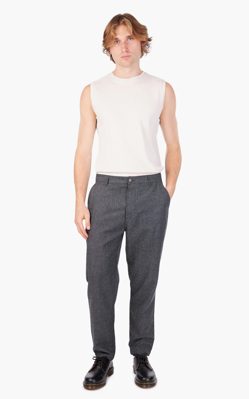Universal Works Military Chino Italian Tweed Grey - Image 2