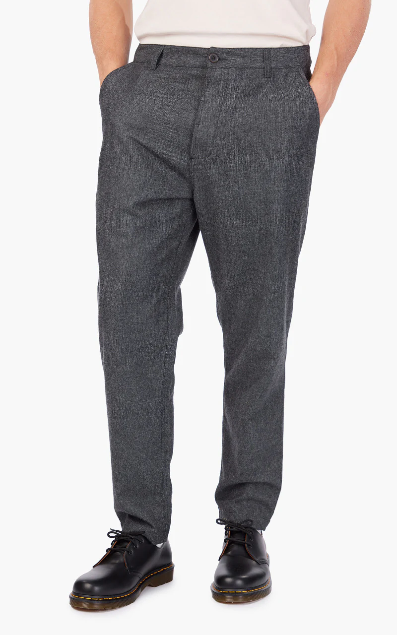 Universal Works Military Chino Italian Tweed Grey - Image 4