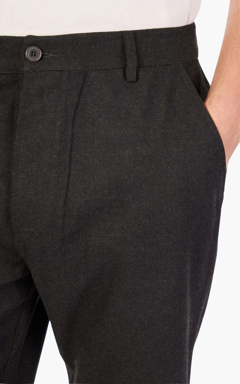 Universal Works Military Chino Italian Tweed Olive - Image 5