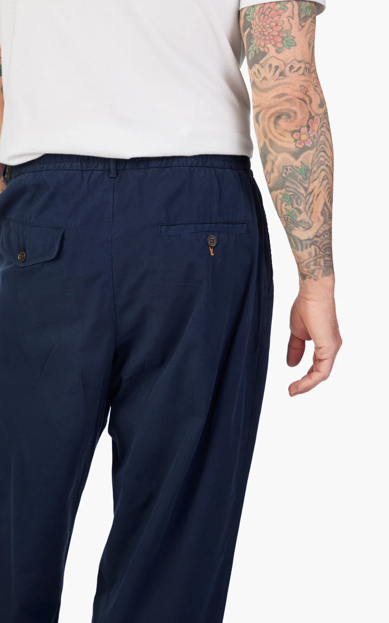 Universal Works Oxford Pant Summer Canvas Navy - Image 4