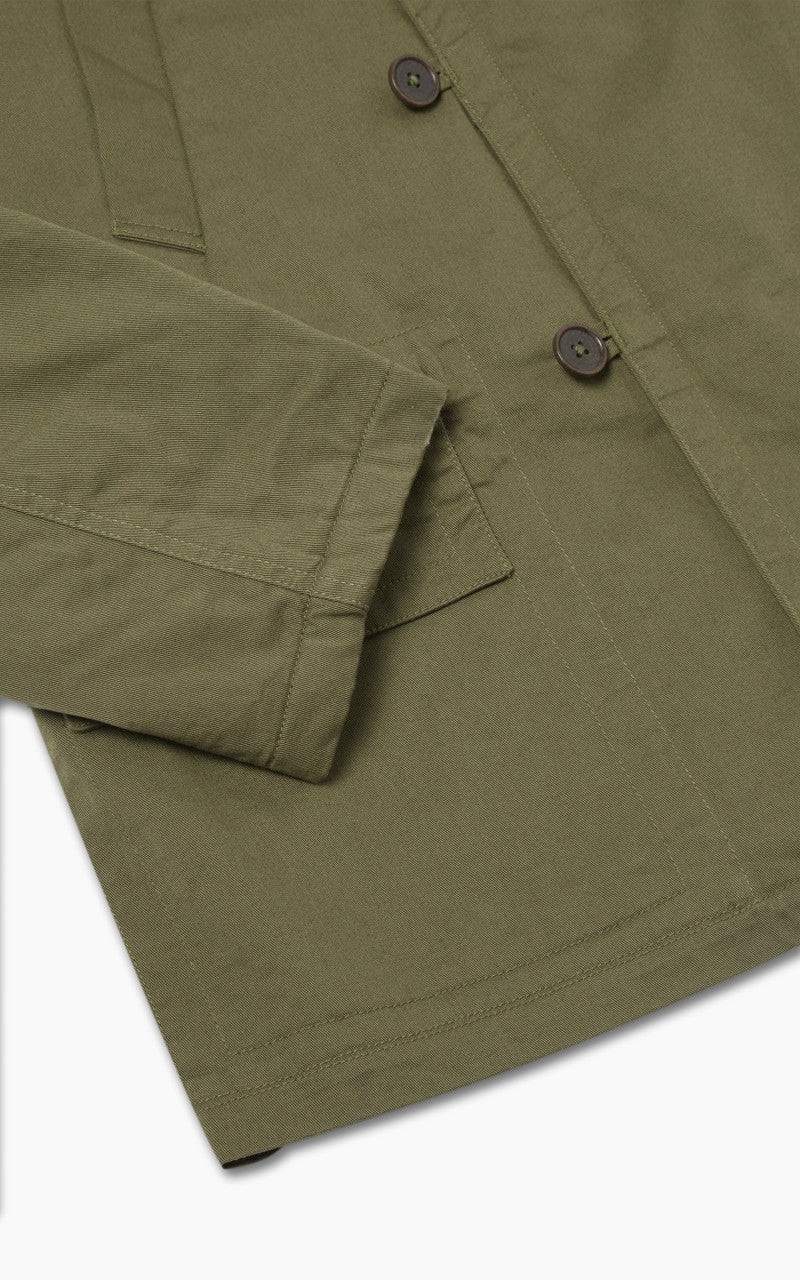 Universal Works Reversible Mackinaw Jacket Light Olive - Image 9
