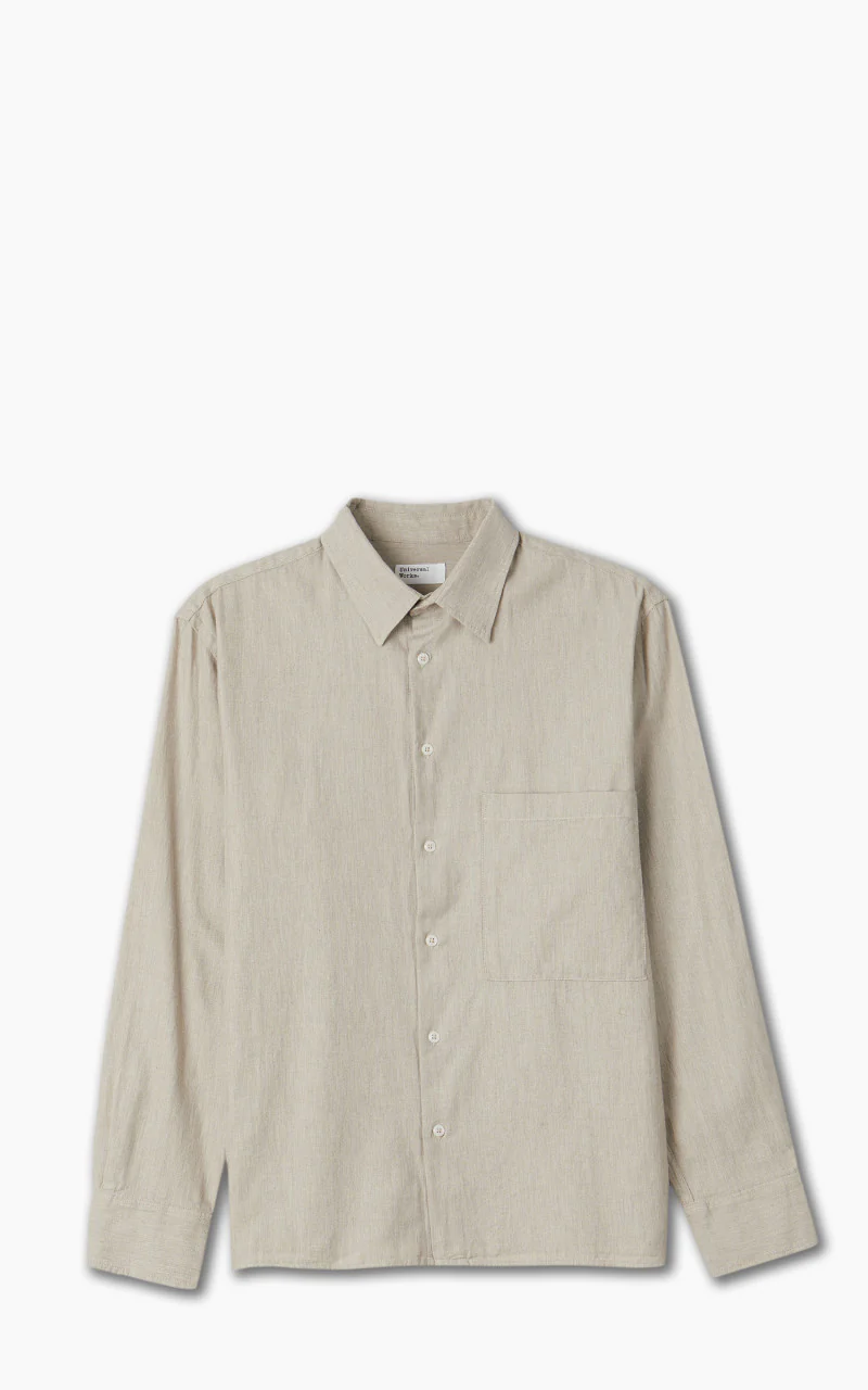 Universal Works Square Pocket Shirt Sand