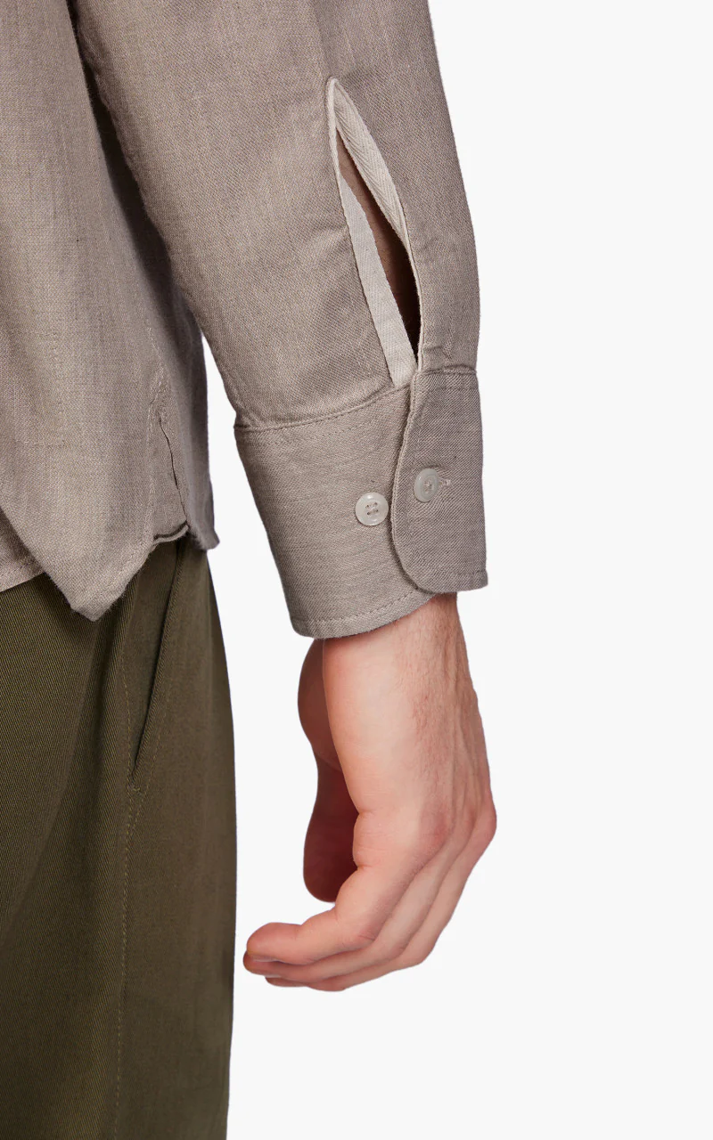 Universal Works Square Pocket Shirt Sand - Image 7