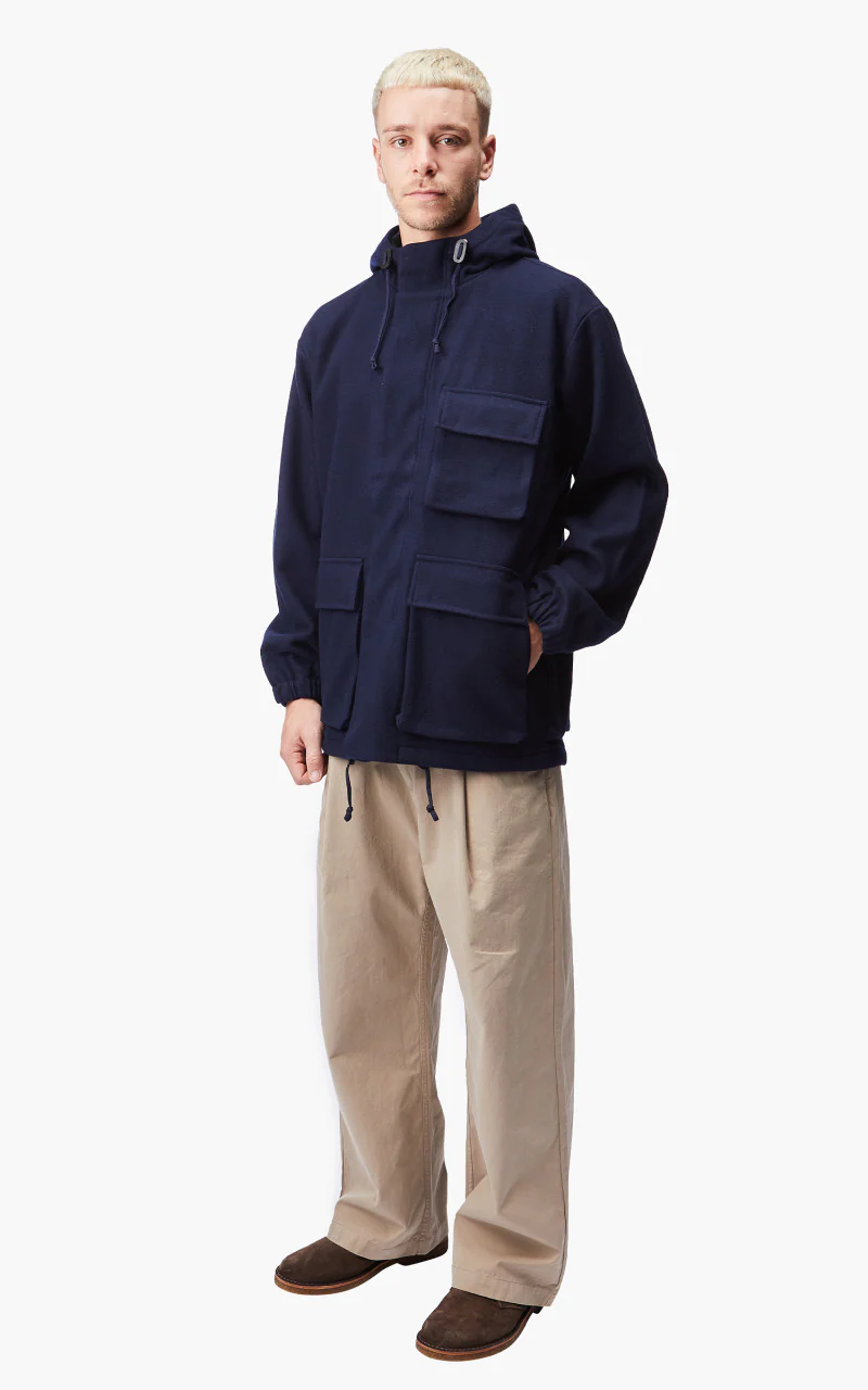 Universal Works Stayout Jacket Mowbray Navy - Image 3