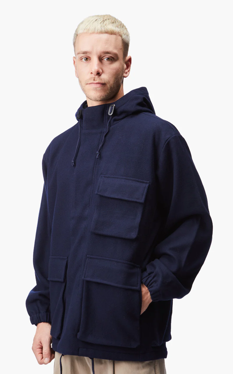 Universal Works Stayout Jacket Mowbray Navy - Image 4