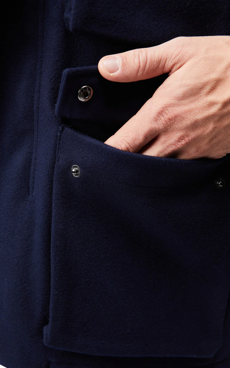 Universal Works Stayout Jacket Mowbray Navy - Image 9