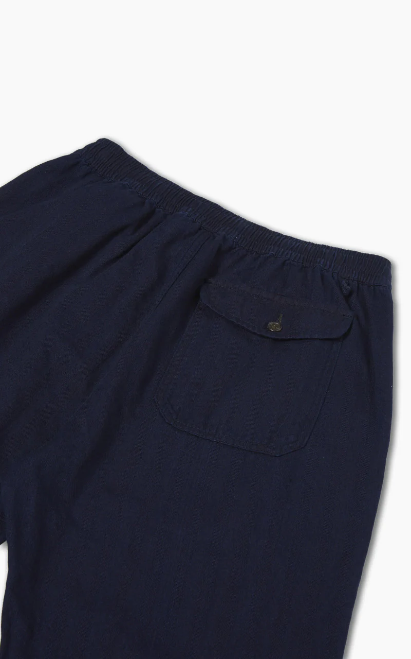 Universal Works Track Trouser Herringbone Denim Indigo - Image 9