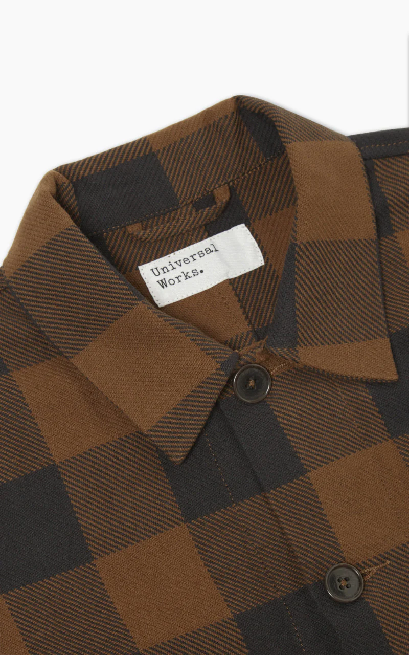 Universal Works Travail Shirt Brown - Image 4