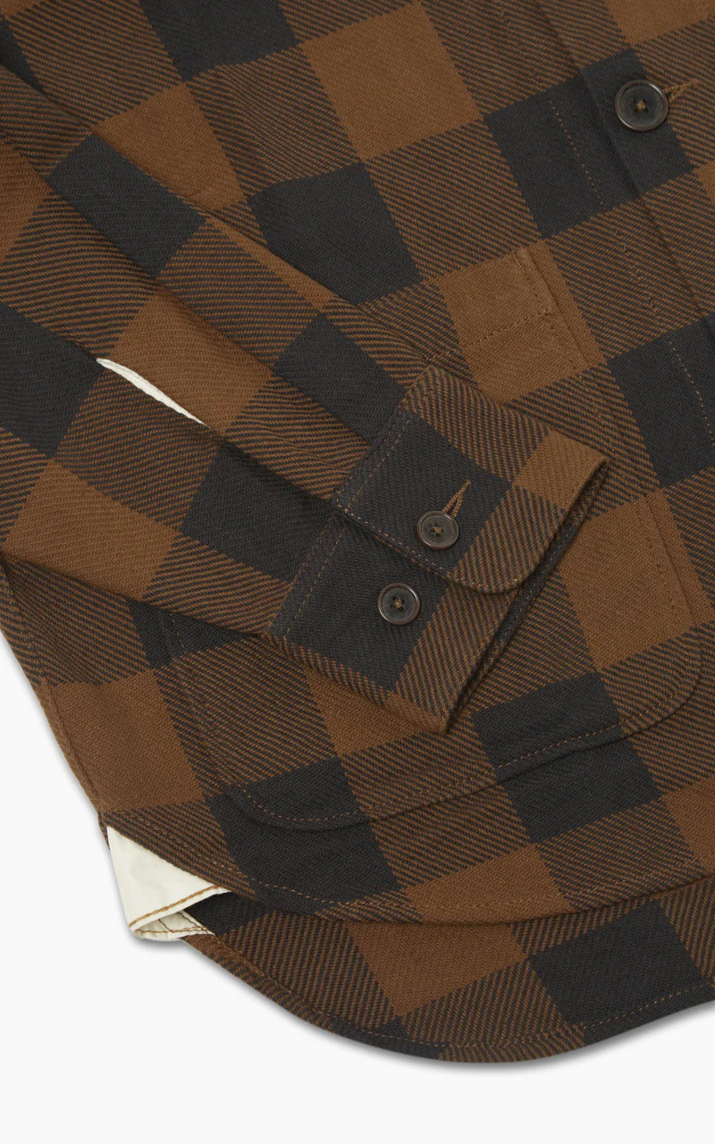 Universal Works Travail Shirt Brown - Image 6