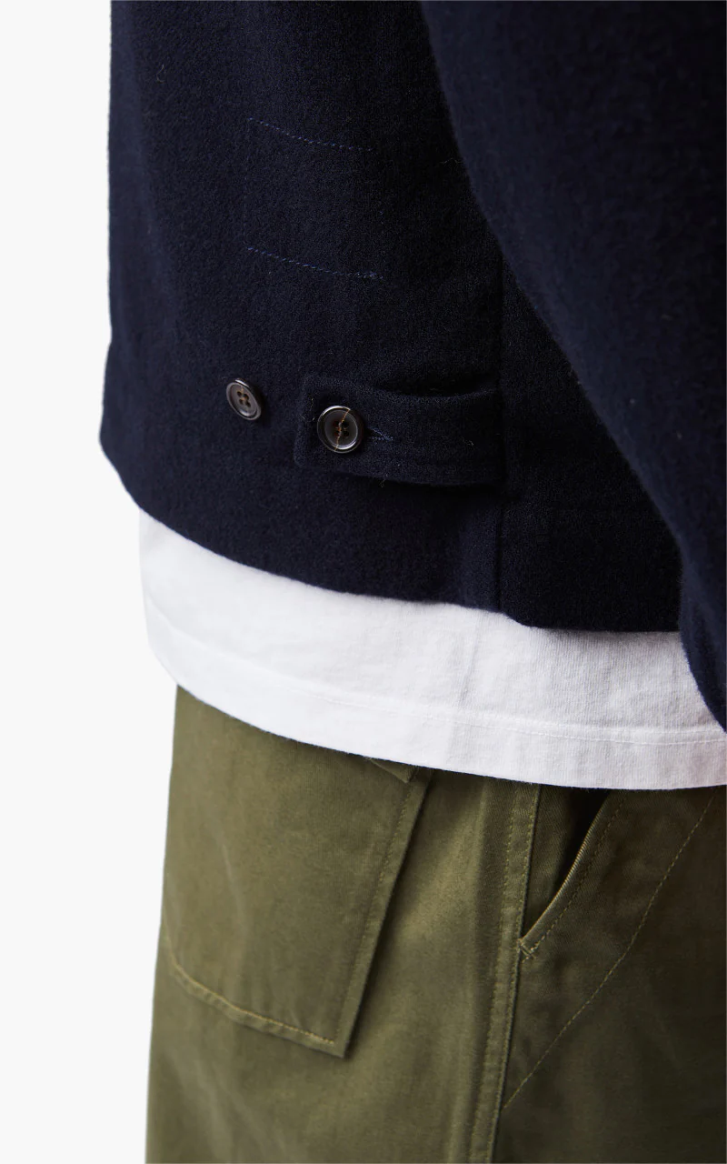 Universal Works Watchman II Jacket Wool Navy - Image 10