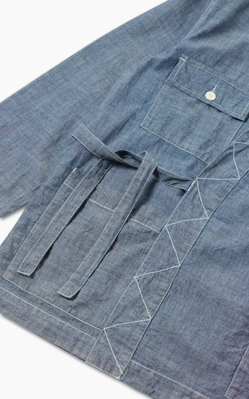 Universal Works Work Jacket Osaka Chambray Indigo - Image 5
