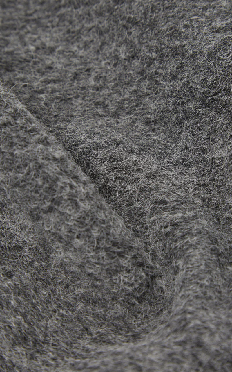 Universal Works Zip Bomber Wool Fleece Grey Marl - Image 9