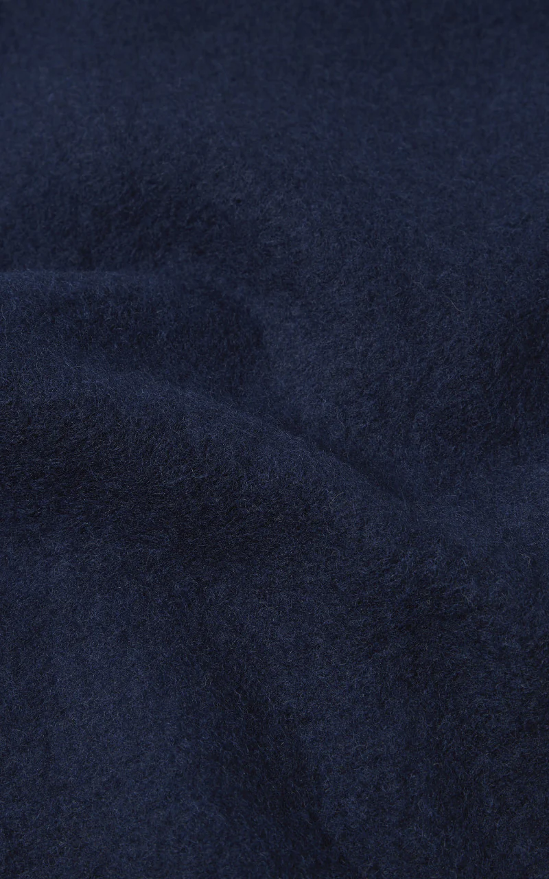Universal Works Zip Waistcoat Wool Fleece Indigo - Image 7