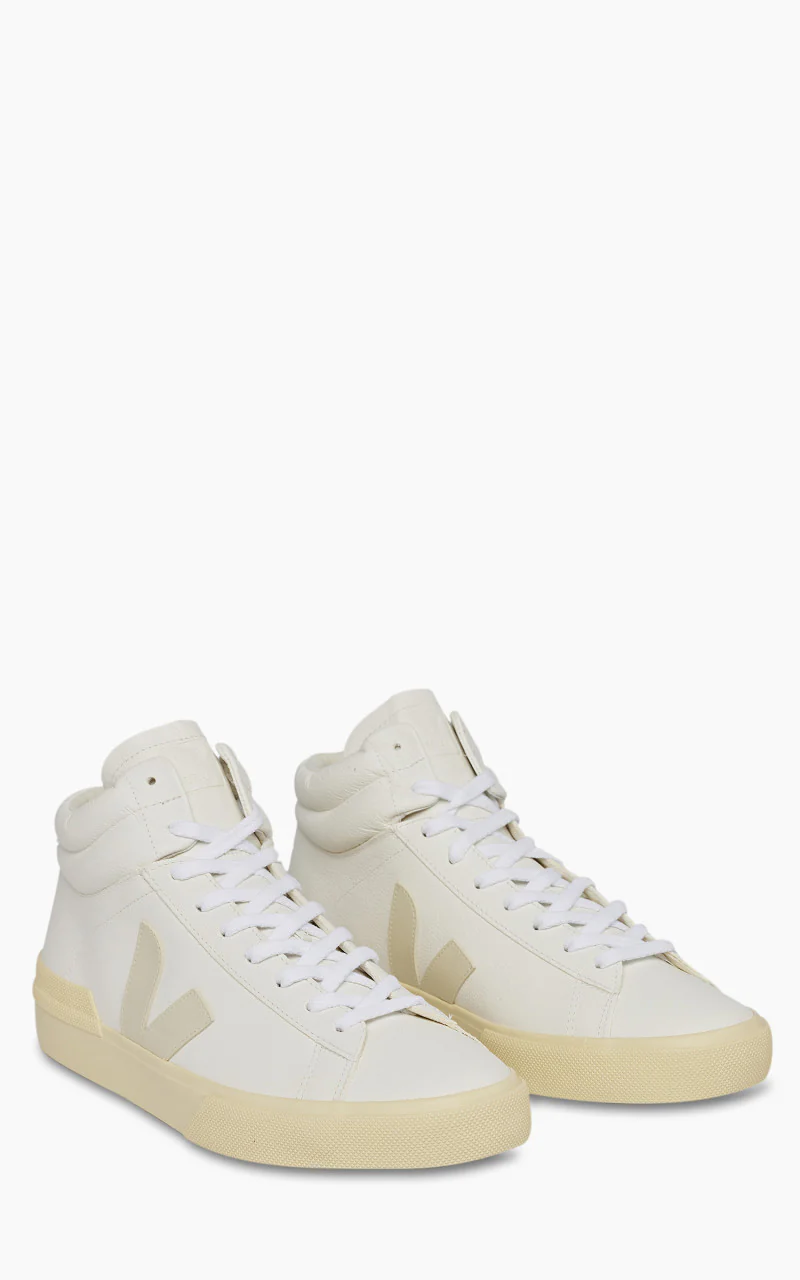 Veja Minotaur Chromefree Leather Extra White/Pierre/Butter - Image 2