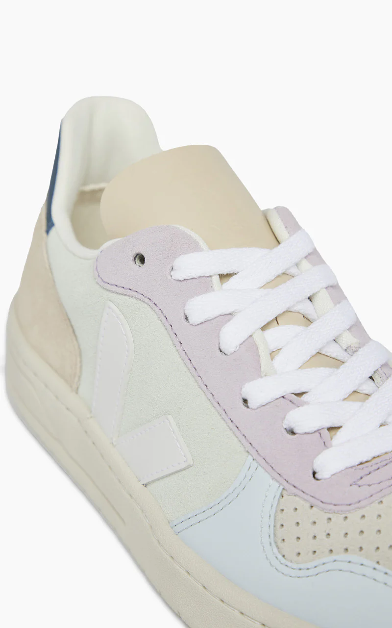 Veja W V-10 Suede Jade White Multi - Image 3
