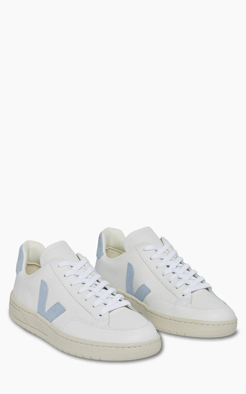 Veja W V-12 Leather Extra White/Steel - Image 2