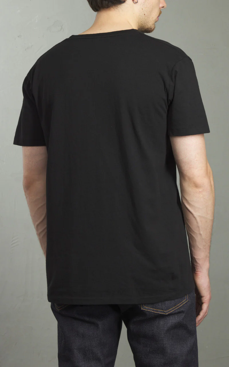 Velva Sheen Crew Neck Pocket Tee 2-Pack Black - Image 6