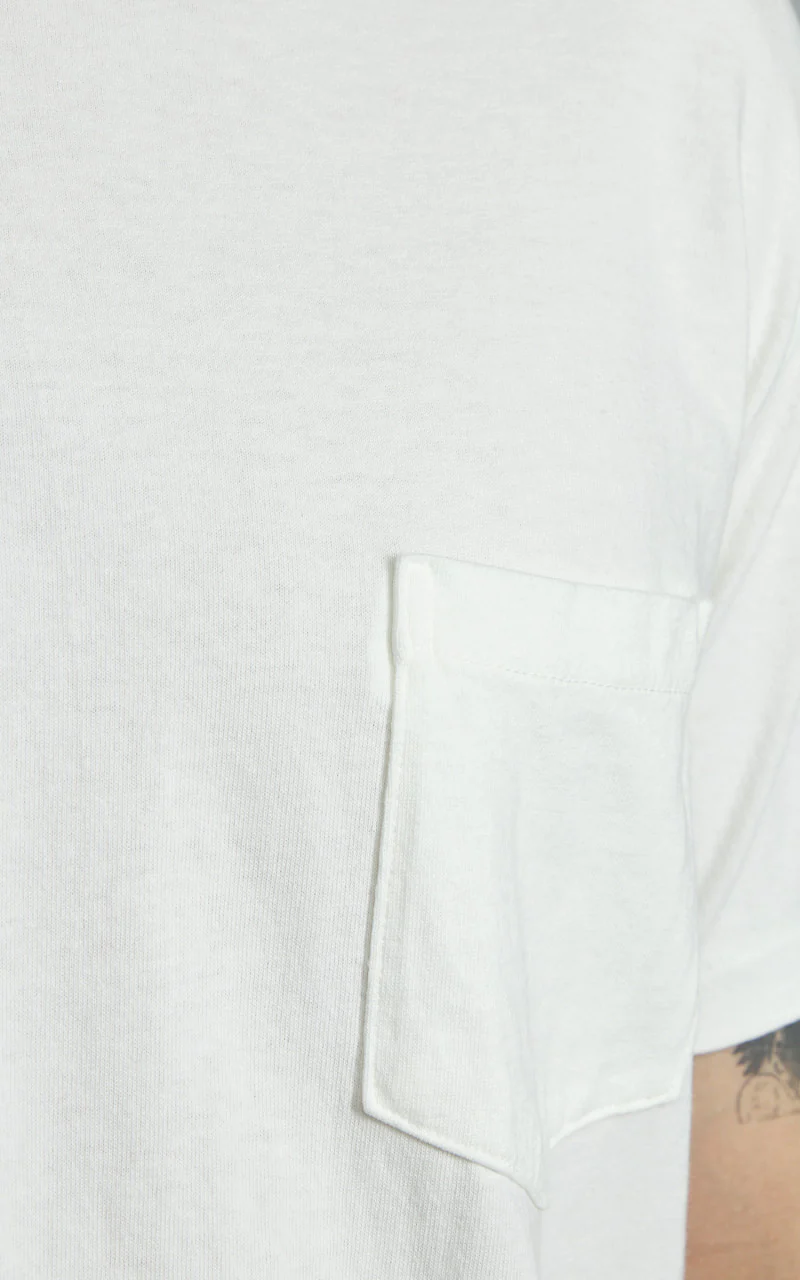 Velva Sheen Crew Neck Pocket Tee 2-Pack White - Image 5