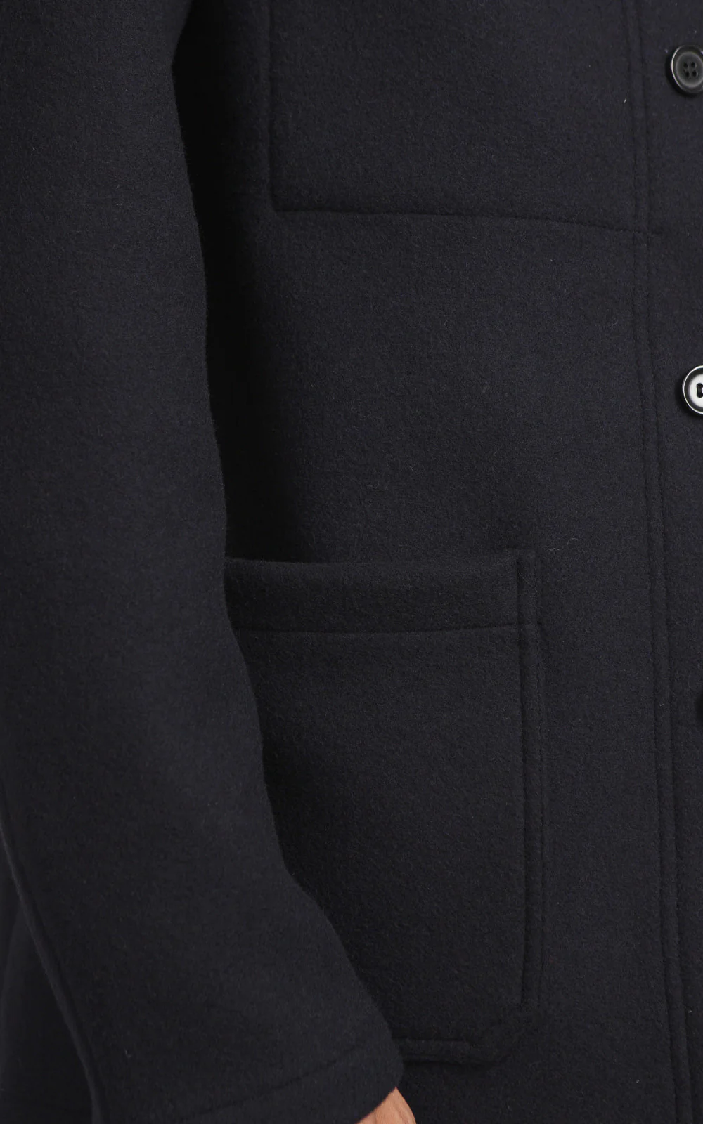 Vetra Workwear Jacket Double-Face Melton Wool 5F/4 Navy - Image 8