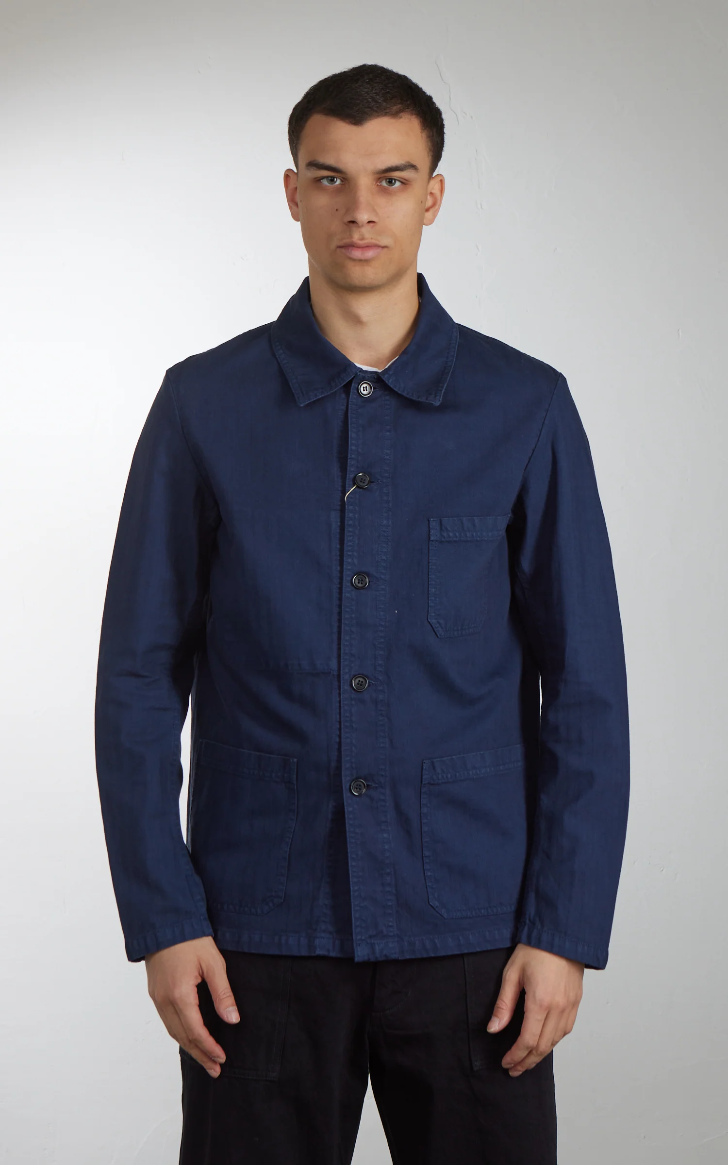 Vetra Workwear Jacket Heavy Cotton Herringbone 2R/5 Navy - Image 2
