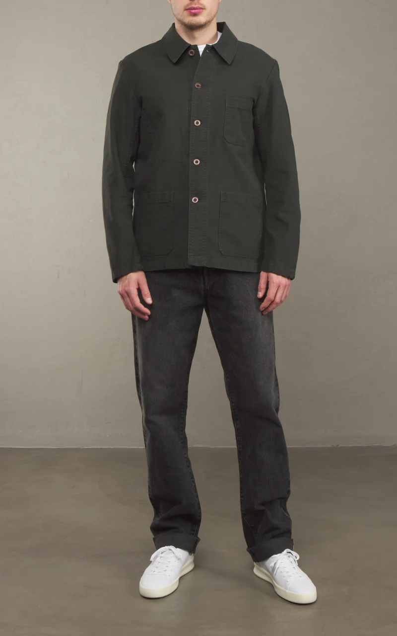 Vetra Workwear Jacket Organic Twill 1G/5C Dark Khaki - Image 2