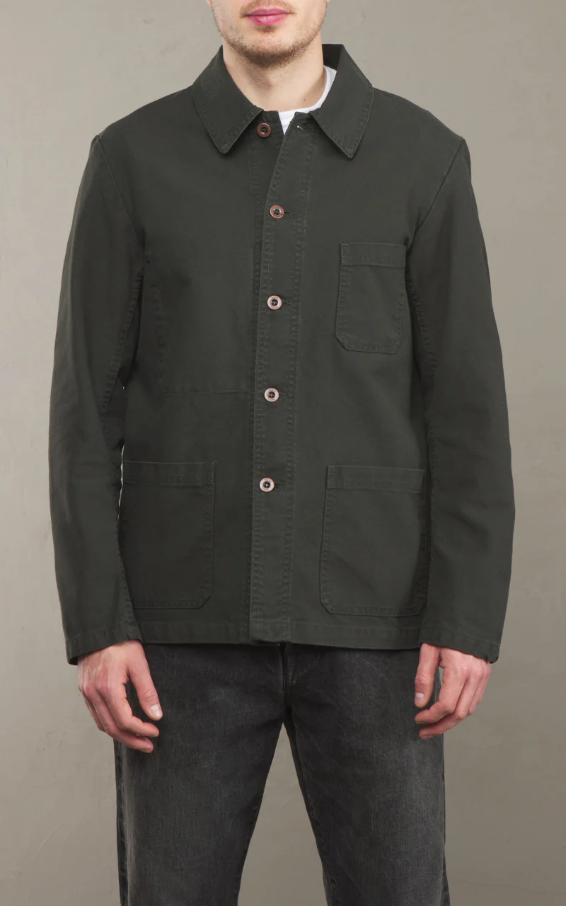Vetra Workwear Jacket Organic Twill 1G/5C Dark Khaki - Image 5