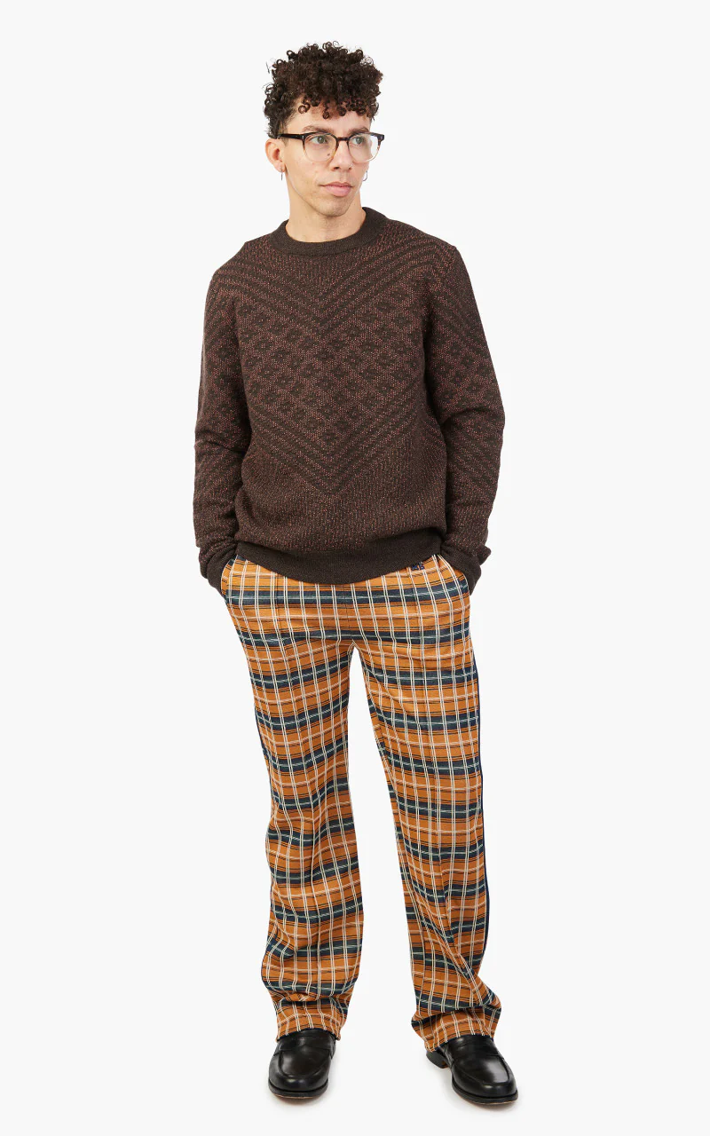 Wales Bonner Henri Sweater Brown & Orange - Image 3