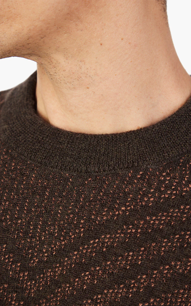 Wales Bonner Henri Sweater Brown & Orange - Image 7