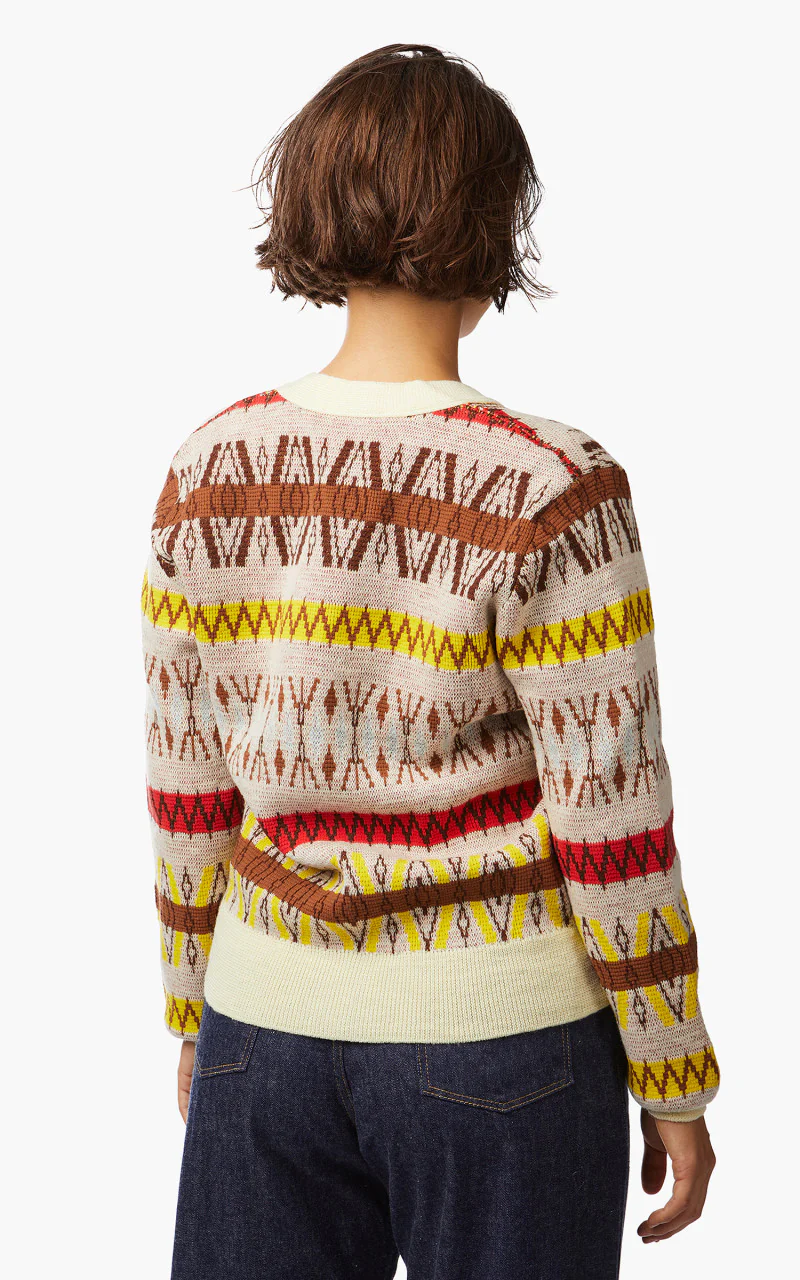 Wales Bonner Orchestra Cardigan Pale Yellow Multi - Image 6