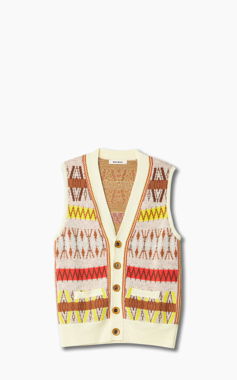 Wales Bonner Orchestra Vest Pale Yellow Multi