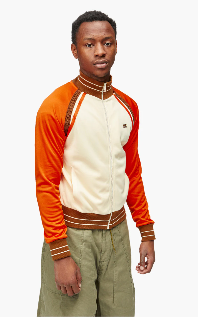 Wales Bonner Percussion Track Top Pale Yellow/Orange - Image 6