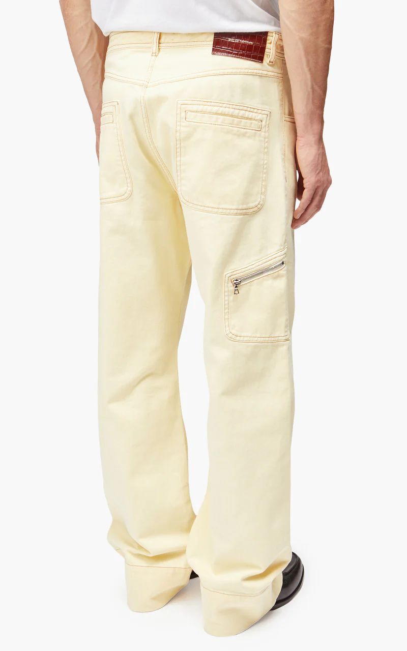 Wales Bonner Sunrise Jeans Pale Yellow - Image 6