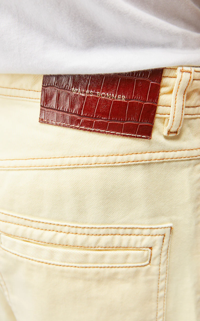 Wales Bonner Sunrise Jeans Pale Yellow - Image 7