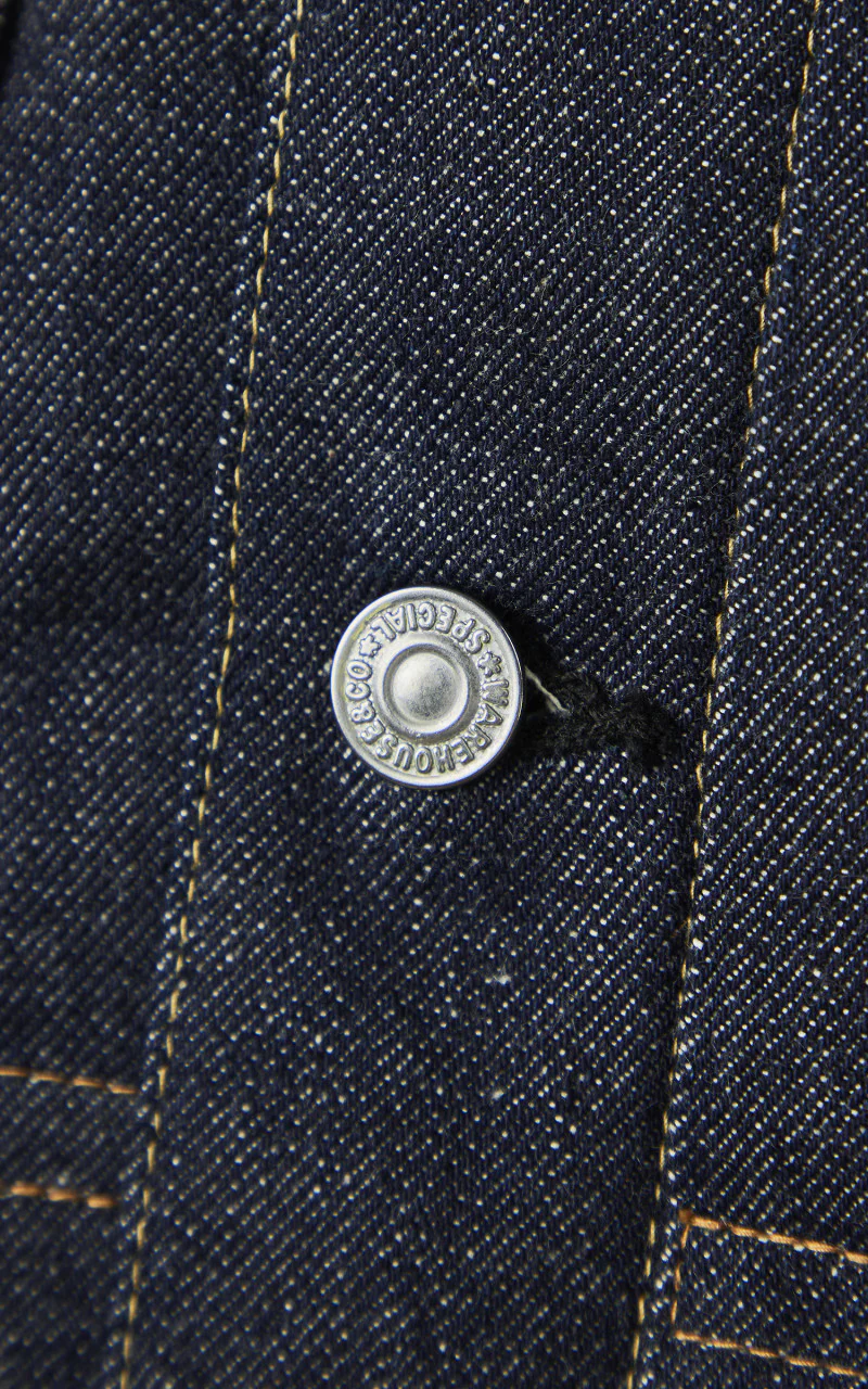Warehouse & Co. 2002XX 1953 Model Type 2 Denim Jacket Unwashed Indigo - Image 8