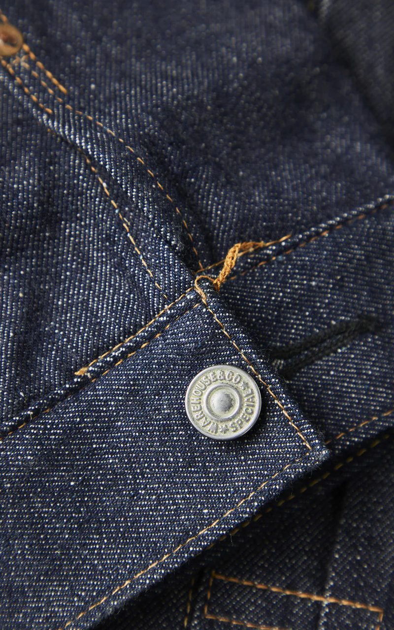 Warehouse & Co. 2002XX 1953 Model Type 2 Denim Jacket Unwashed Indigo - Image 9