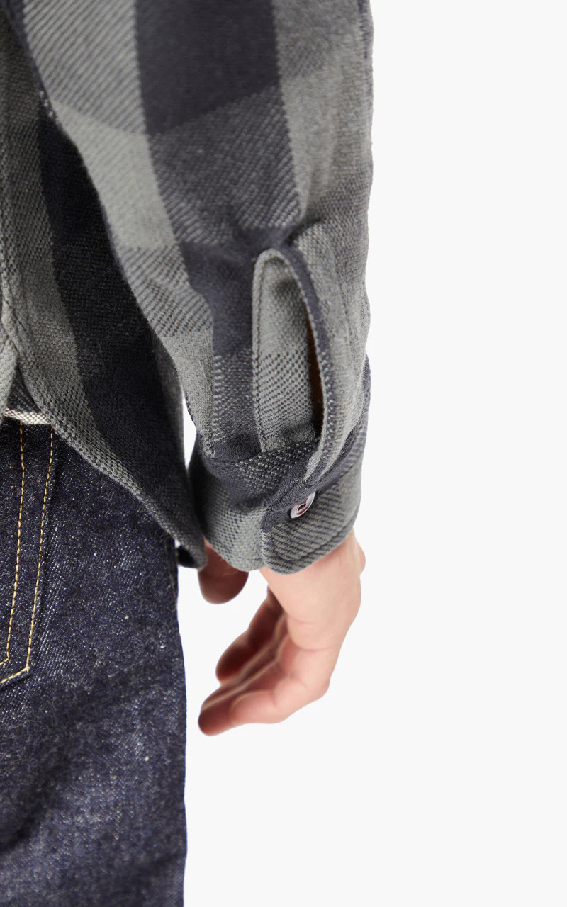 Warehouse & Co. 3104 Flannel Shirt Charcoal - Image 7