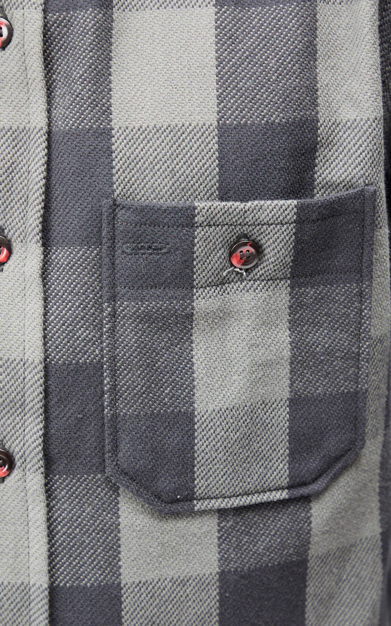 Warehouse & Co. 3104 Flannel Shirt Charcoal - Image 8
