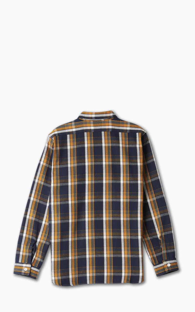 Warehouse & Co. 3104 Flannel Shirt Navy - Image 8