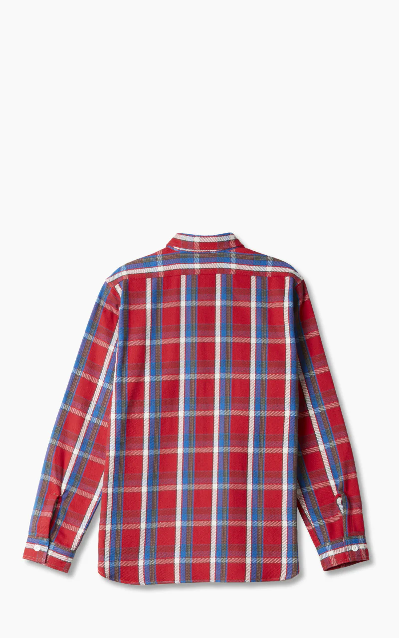 Warehouse & Co. 3104 Flannel Shirt Red - Image 8