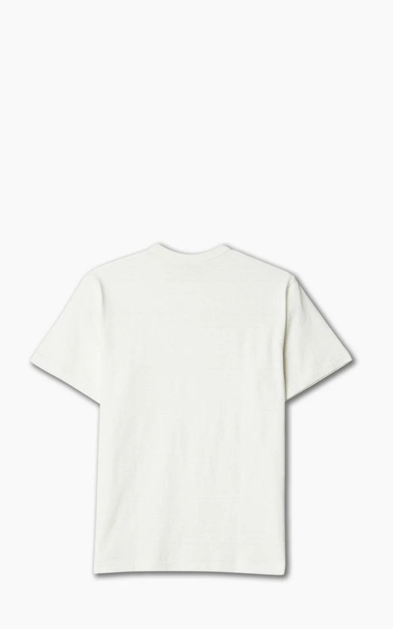 Warehouse & Co. 4082 One Button Henley T-Shirt Off White - Image 3