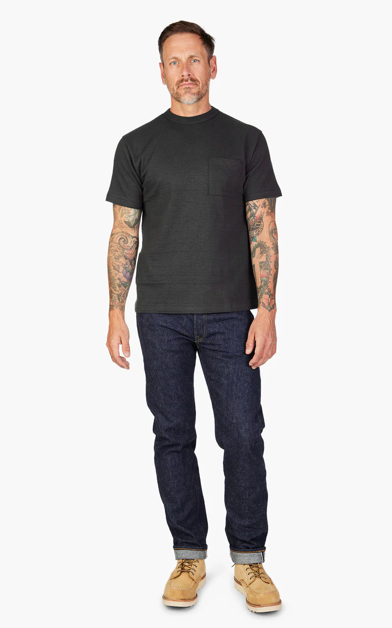 Warehouse & Co. 4601 Pocket T-Shirt Black - Image 2
