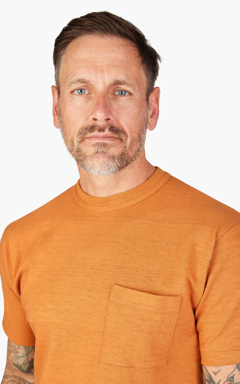Warehouse & Co. 4601 Pocket T-Shirt Dark Orange - Image 4