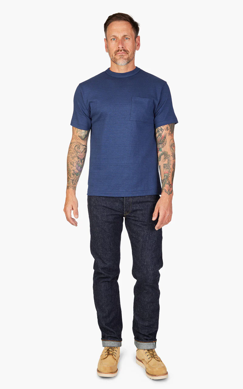 Warehouse & Co. 4601 Pocket T-Shirt Navy - Image 2