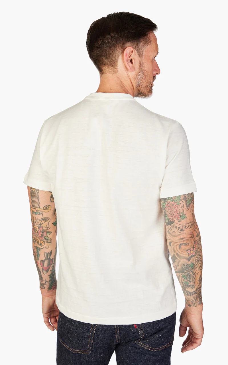 Warehouse & Co. 4601 Pocket T-Shirt Offwhite - Image 6