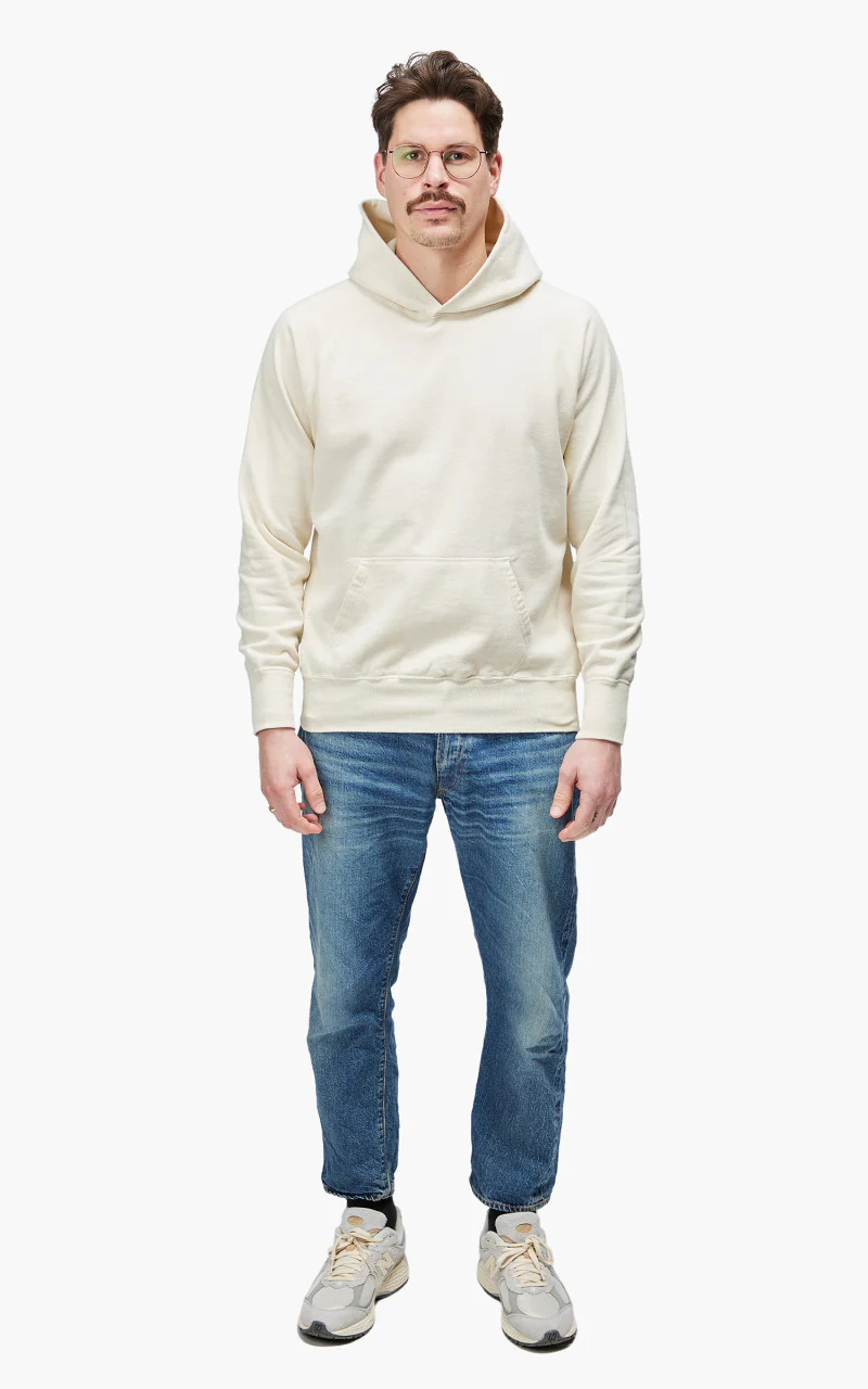 Warehouse & Co. 462 No Print Hoodie Cream - Image 2